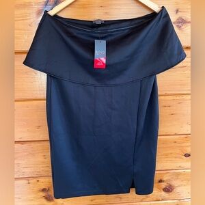 Bold elements Cut to Curve Sleeveless Black Dress L